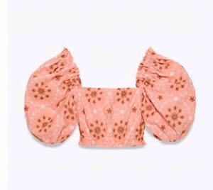 Zara Embroidered Crop Top- New With Tags