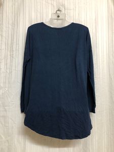 Hica De Fuego Blue Long Sleeve Top