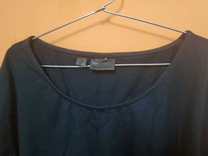 Black Top with Flag/Bootcut Sleeves