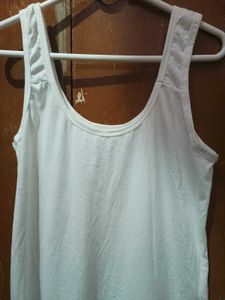Comfy Tank Dress Set(white and beige)