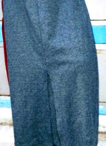 Gray Skirt with Slit