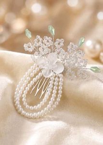 Pearl & Crystal Hair Comb😍New✅️