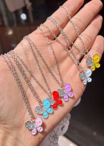 Cute Pink Butterfly Pendent