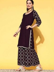 Elegant Purple Kurta Set