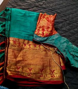 Elegant Green Saree Combo 2 Sare