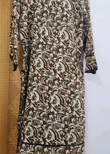 Brown Kurti And Pant Set