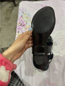 Black Ankle Strap Sandals