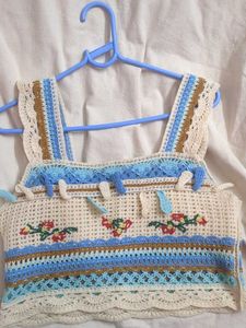 Crochet Floral Tank Top
