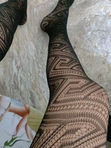 Sheer Patterned Tights With Free Shipping