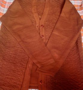 Brown Knit Cardigan