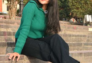 Green Knit Zip-Up Cardigan