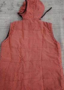 Checkered Sleeveless Jacket