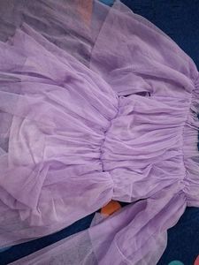 Lavender Ruffle Top
