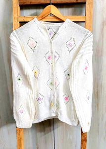Off white Designer Sweater Size-34-36