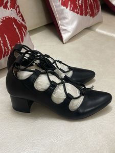 Lace-Up Pointed Toe Heels