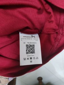 Puma Intense Red Typographic Tshirt Men