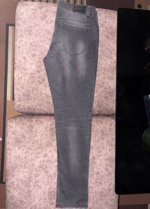Charcoal distressed jeans