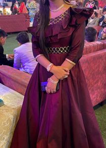 Elegant Maroon Dress