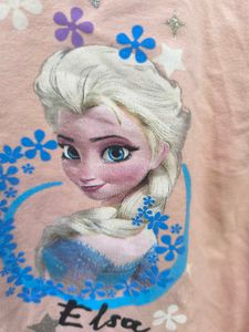 Pink Disney Frozen Top For Girls