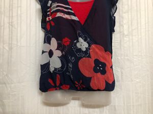 Desigual Blue Short Sleeve Top