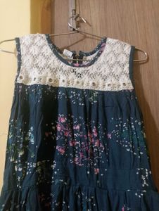 Grey Multicolour Flare Frock