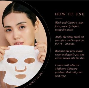 Manish Malhotra Sandalwood &amp; Saffron Sheet Mask