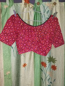 Choli In Red Colour Size XL