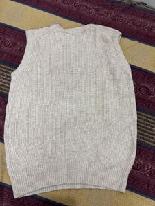 Knitted Vest with Buttons
