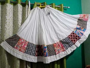 White Chaniya/Ethinic Skirt