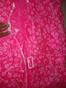 Pink Floral Saree