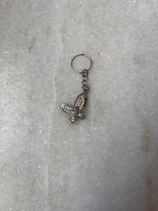 New Butterfly Diamond Studded Keychain