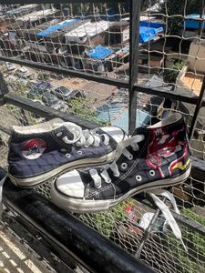 painted Spider-Man converse