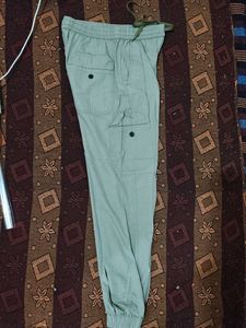 Olive Green Cargo Joggers