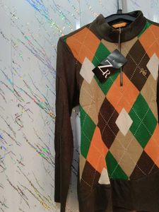 Argyle Pattern Sweater
