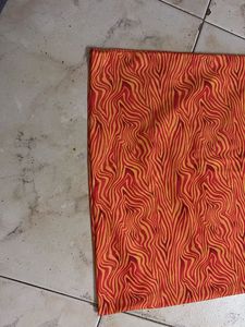 Orange Patterned Dress