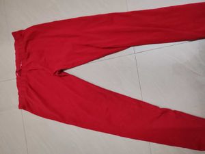 Red Casual Pants