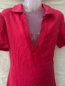 Zara Hot Pink Bodycon Dress - S (new)