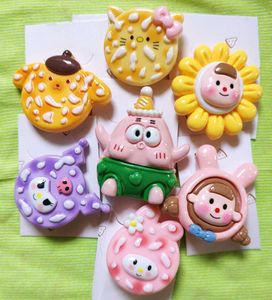 Set Of 6 Butterfly &amp; Cartoon Alligator Hair Clips