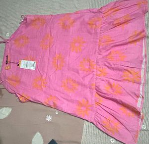 Pink Floral Mini Dress