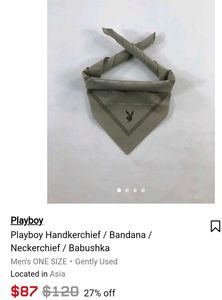 Playboy Bandana/Handkerchief/Neckerchief/Babushka