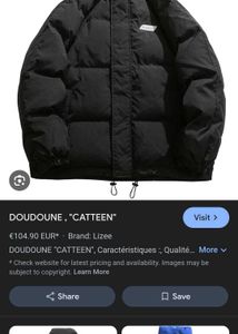 Black Padded Catteen Jacket
