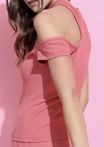 Gorgeous Cut Out Pink Top