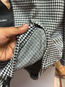 Houndstooth Print Shirt