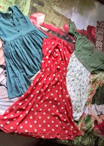 Stylish Kids Frock Combo (Set of 3)