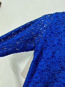 Blue Lace Mini Dress