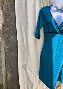 I. Teal Mini Dress