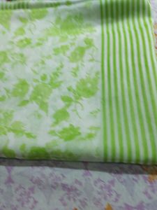 Dupatta 2 , Parrot Green &amp; Multi  Color Combo