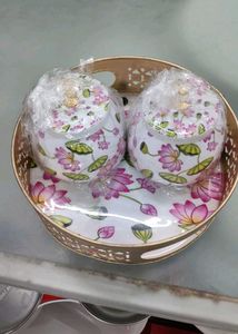 Lotus Flower Porcelain Set