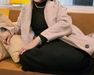 Winter Elegant Beige Coat