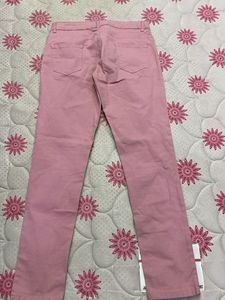Pink Skinny Fit Trousers